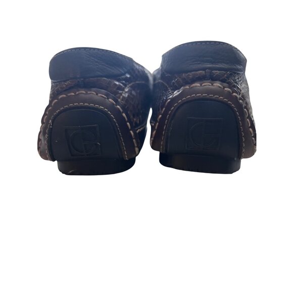 Vintage Snakeskin Embossed Leather Loafer Shoes For Men By Cole Haan Size 10 - Picture 4 of 10